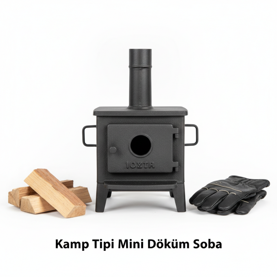 Kamp Tipi Mini Döküm Soba