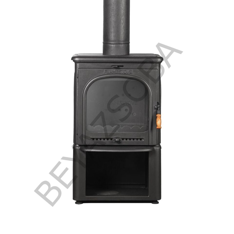 FS-022ST Flame Stove Modena Lux Style 3 Camlı Yüksek Verimli Odun Kömür Döküm Soba