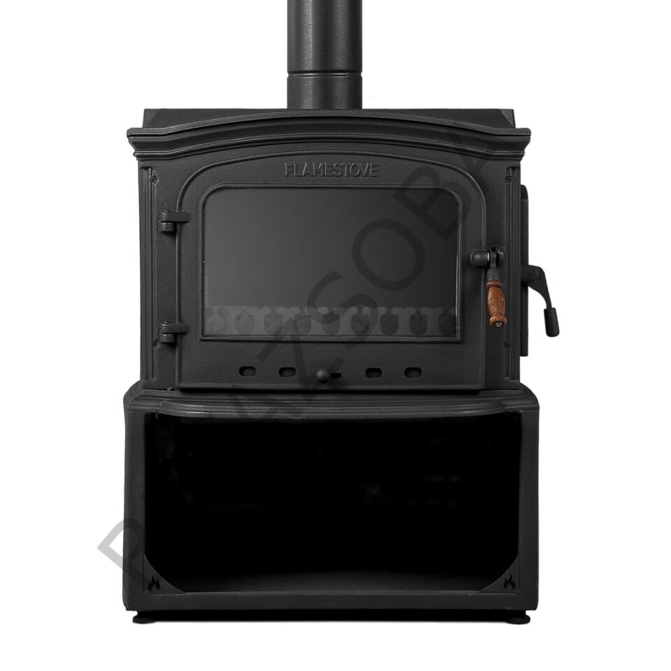 FS-032YKST Flame Stove Altara Lux Döküm Soba Yüksek Verimli Odun & Kömür Isıtıcı Çift Yanmalı
